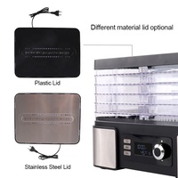 Petits appareils électroménagers, déshydrateur alimentaire électrique, commande mécanique, machine de déshydratation saine pour fruits et viande, 5 plateaux, jusqu'à 70°C