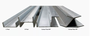 Galvanized 75mm&amp;150mm&amp;200mm Concrete <strong>Sleeper</strong> Retaining <strong>Wall</strong> H/U/Conner Post - Product Image 3