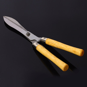 Sécateur neutre à lame en acier au carbone, manche en bois, outil de taille manuel pour l'entretien des pelouses et des jardins - Product Image 5