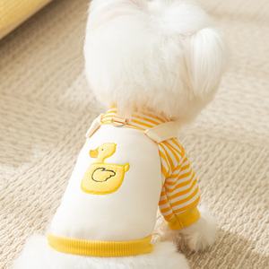 럭셔리 클래식 심플 귀여운 강아지 작은 펭귄 줄무늬 만화 백팩 친환경 알레르기 방지 폴리에스터 두발 후드 - Product Image 4