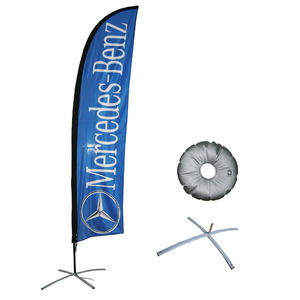 ธงขนนกแบบสองด้านสำหรับ<span class=keywords><strong>ร้าน</strong></span>ตัดผมพร้อมฐานเสาธงขนนกที่ตั้งสำหรับงานโฆษณา - Product Image 5