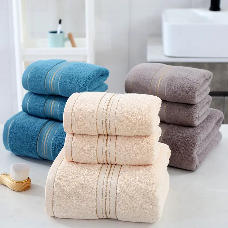 5 Star Highly Absorbent Luxury 100% Cotton Towels Hotel Bath Towels Set Wholesale