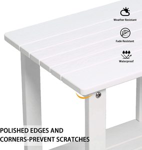 Treeens Double Adirondack Side Table per Patio Outdoor End - Product Image 3