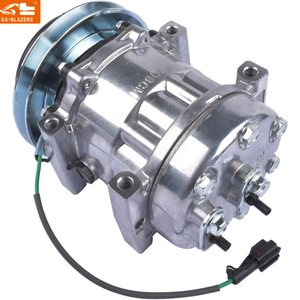 Compresor de aire acondicionado KHR3241 47759181 LC91V00001F1 para Kobelco SK200 SK400, caja de SK-6 CX210, excavadora de correa de enlace - Product Image 1