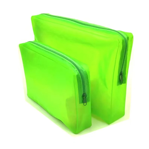 Sac fourre-tout en PVC transparent avec fermeture éclair personnalisée, écologique, pour le shopping, la cosmétique, l'organisation, les articles de toilette, ensemble de <span class=keywords><strong>voyage</strong></span> - Product Image 5
