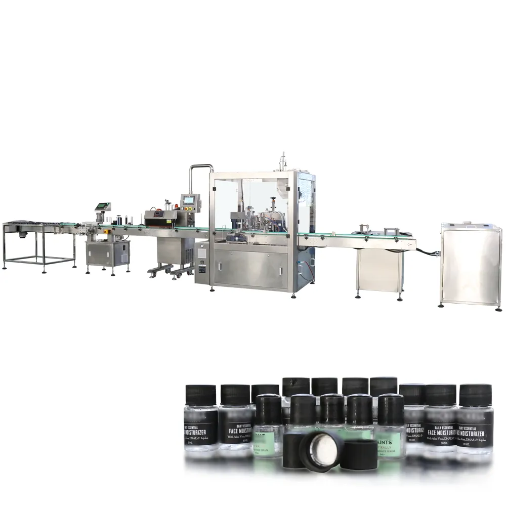 2/4/8/10 heads Cosmetics industry automatic hair pom cream petroleum jelly cocoa butter lotion filling capping machine