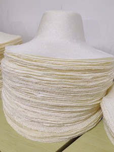 ND126 Chapeau de paille occidental style cloche, non fini et non décoré, vintage, Parasisal Fancy <span class=keywords><strong>Capeline</strong></span> pour le voyage - Product Image 3