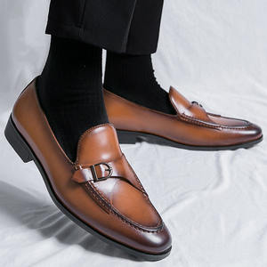 Nouvelles chaussures habillées en cuir décontractées pour hommes de style britannique - Product Image 3