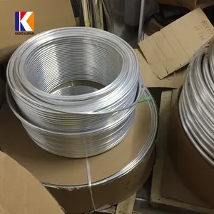 Aluminum Hollow Tube Coil Freezer Pipe 1050 1060 1070 1100 6061 6063 7075 Air Conditioner Aluminum Pipe Price Per Kg