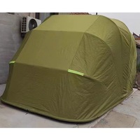 Abri de voiture pliable manuel simple et portable - Abri de stationnement extérieur moderne résistant aux intempéries et imperméable