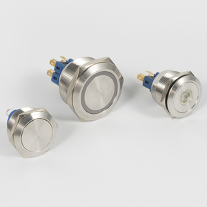 Bouton poussoir d'arrêt d'urgence à verrouillage métallique 12mm 16mm 19mm 22mm 25mm IP65 pour panneau de station de pompage - Product Image 6