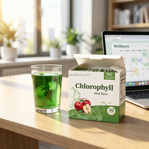Poudre de Chlorophylle Portable en Sachet – Complément Jus Vert Sans Conservateurs Saveur Pomme – Boisson Vitalité pour Nettoyage Quotidien - Product Image 5