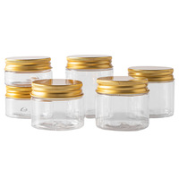 Pot et Conteneur Alimentaire en Plastique Transparent 8oz 250ml 300ml, Pot à Crème PET pour Emballage Cosmétique