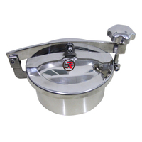 Precio DN500 Acero inoxidable higiénico sanitario apertura exterior presión Circular escotilla redonda boca con mirilla