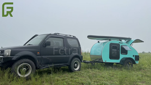 อลูมิเนียมไฟเบอร์กลาสมาตรฐานออสเตรเลียที่ออกแบบตามหลักอากาศพลศาสตร์ทนทานเสริมรถพ่วงท่องเที่ยวแคมเปอร์กับเพลาแรงบิด - Product Image 5