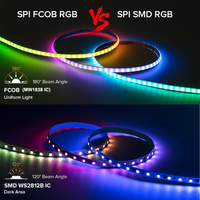 Bande LED COB Flexible RVBIC 5V MW1838 WS2811 Adressable 160 LED/m 5mm Couleurs Rêves pour Vente en Gros