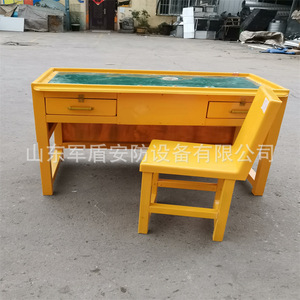Mesa de Trabajo de FRP con 2 Cajones 1200x600x780mm para Taller, Muebles de Laboratorio Industrial, Mesa de Plástico con Juego de Sillas - Product Image 1