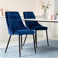 Chaise de salle à manger de haute qualité à dossier haut, en velours, pour la maison, le restaurant, la cuisine et la salle à manger