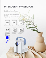 Projecteur vidéo mini LED Android CY305, smartphone 3D 4K, projecteur LCD portable Wifi, projecteur holographique avec batterie