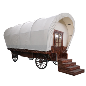 Qianzhimei Tente de chariot mobile extérieure de luxe Tente de camion couverte en bois Transport spécial Maison mobile - Product Image 1