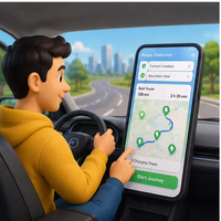 Aplicación WISE HUSTLERS para Buscar Estaciones de Carga EV, Software de Navegación para Cargadores Rápidos para Viajes en Vehículos Eléctricos, Compatible con MAC y Linux