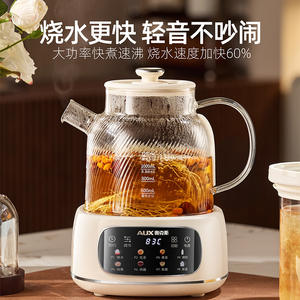 กาต้มน้ำไฟฟ้า AUX All Glass ความจุ 1.2 ลิตร ควบคุมอุณหภูมิ ปิดอัตโนมัติ พร้อมฟังก์ชั่นชงชาและนึ่ง - Product Image 2