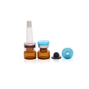 <span class=keywords><strong>TP</strong></span>-2-110 <span class=keywords><strong>Mini</strong></span> flacon compte-gouttes en verre de 1.5ml avec bouchon à tête en corne en PVC Bouchon détachable en aluminium-plastique pour médicaments et huiles essentielles - Product Image 2