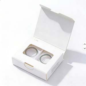 맞춤형 두 개의 렌즈용 종이 상자 스타일리시한 화장품 제품 콘택트 렌즈 상자 - Product Image 2