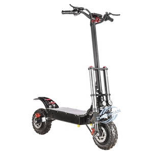 Trottinette électrique tout-terrain pliable de 11 pouces, 60V, double moteur, batterie au lithium, trottinette électrique pour adultes, pour la conduite en extérieur - Product Image 1