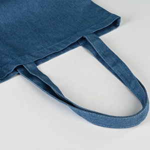 Custom Denim Cotton <b>Canvas</b> Tote <b>Bag</b> Portable Advertising Shopping <b>Bag</b> with Printed Logo Souvenirs Shopping <b>Bag</b> - Product Image 5