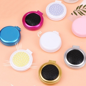 Tùy Chỉnh Nhỏ Túi Tròn Make up Gương Mini Gấp Detangling Bàn Chải Tóc Với Gương Biểu Tượng Tùy Chỉnh - Product Image 4