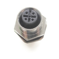Conector M12 de 4 pines Montaje en PCB M12 4 P un conector PCB hembra codificado