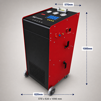 Machine de récupération de réfrigérant R134A R1234YF, machine de recyclage et de recharge de climatisation avec détecteur de taches pour service de climatisation automobile