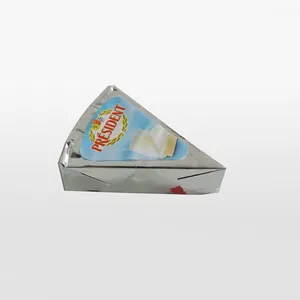 KEMAO Käseverpackung als Dreieck-Aluminiumfolie lackiert für Käse Lebensmittelqualität Aluminiumfolie