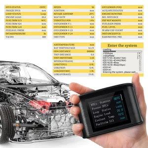 Smart Gauge Obd2 P10 HUD Displai Depan Mobil, Alat Diagnostik Komputer Perjalanan Obd Alarm Kecepatan Berlebih