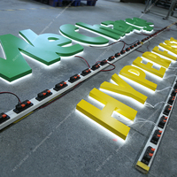 Letras de Acero Inoxidable con Retroiluminación LED 3D Personalizadas para Señalización Exterior de Edificios, Centros Comerciales, Empresas, Hospitales, Uso en Exteriores