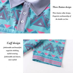 เสื้อโปโลผู้ชายพิมพ์ลายดอกไม้แบบเต็มตัว พร้อมโลโก้  ผ้าแห้งเร็ว ระบายอากาศได้ดี สำหรับเล่นกอล์ฟ  แบบซับลิเมชั่นสั่งทำพิเศษ - Product Image 3