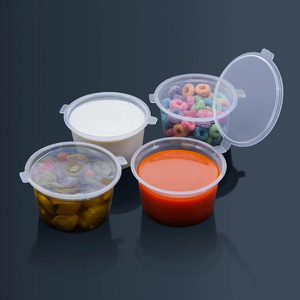 Disposable Clear PP <b>Sauce</b> Containers with Lids Food Grade Custom Logo Printing for Souffle & Jello Shot Cups - Product Image 3