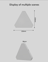 Panneau lumineux d'ambiance triangulaire RVB avec contrôle Wifi Design moderne Diy télécommandé