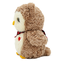 Peluche hibou interactive mignonne avec tête mobile, fonction intelligente silencieuse, poupée animale douce, compagnon émotionnel, cadeau pour enfants