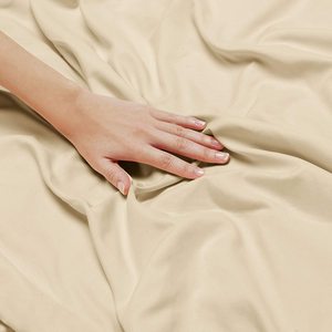 New Listing Comfortable and Soft Bed Sheet Bedding Sets <strong>Bedsheets</strong> for Home Beige <strong>Cream</strong> Color - Product Image 4
