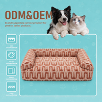 Lit pour chien orthopédique en mousse à mémoire de forme lavable avec housse amovible pour les propriétaires de marques d'animaux de compagnie et les acheteurs de chaînes de vente au détail