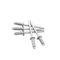 Rivets aveugles en acier inoxydable haute résistance, zingués, polis, classe 51, têtes rondes/francisées, norme ISO15977, pour rivetage par tirage