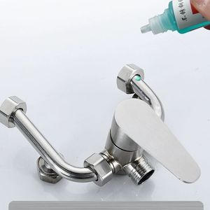 Válvula Mezcladora de Agua Caliente y Fría en Forma de U de Acero Inoxidable 304, Accesorio Universal para Ducha - Product Image 1