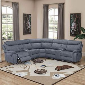 Sillón Reclinable Eléctrico Moderno con Altavoz Bluetooth, Tapizado en Cuero Sintético y Madera, Muebles Cómodos para Sala de Estar con Reposabrazos, Juego de Sofás - Product Image 2