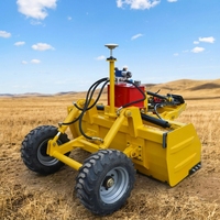 Nouveau design Runzecheng : Niveleur de terrain et grattoir de terre à commande laser CAMBER BEAM, entièrement spécifié, pour manège guidé par laser