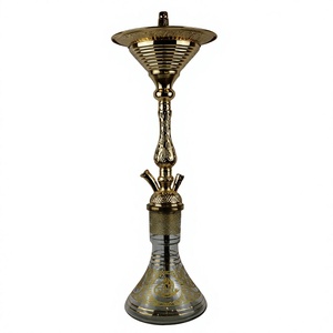 Narguile Egipcio Moderno de 81 cm, Resistente, con Núcleo y Cámara de Latón, Acabado en Oro Rosa, Ecológico - Product Image 2