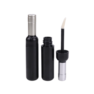 Contenant de brillant à lèvres en plastique doré en forme de bouteille de vin de 7 ml, mignon et tendance, tubes vides argentés avec bouchon à vis pour rouge à lèvres - Product Image 1