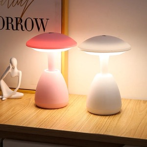 Mushroom <b>LED</b> <b>Table</b> Lamp <b>Bedside</b> Desktop Lamp Touch Dimmable Bedroom Living Room Decoration USB Charging Nighttable Night Light - Product Image 3