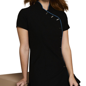 Uniforme de beauté pour femmes, design personnalisé Yuhong, haute qualité, pour salon de coiffure, salon de manucure, spa, tissu tissé, prix d'usine - Product Image 5